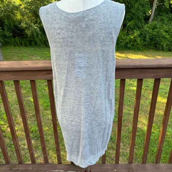 Eileen Fisher Linen Delave Knit V-Neck Vest NWT - Picture 4 of 7